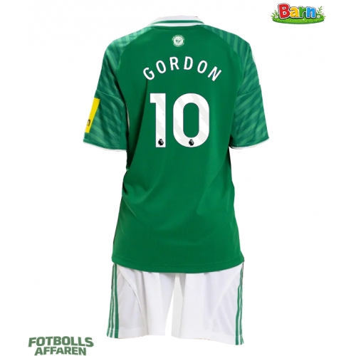 Newcastle United Anthony Gordon #10 Bortaställ Barn 2025-26 Kortärmad (+ Korta byxor)